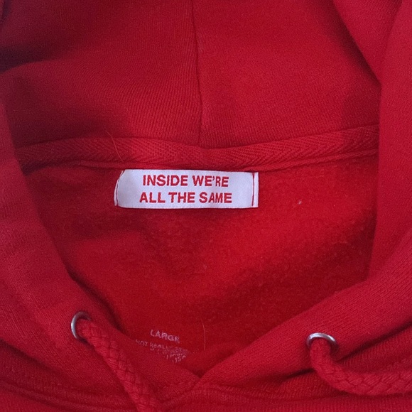 Red We’re Not Really Strangers Hoodie - Picture 3 of 3